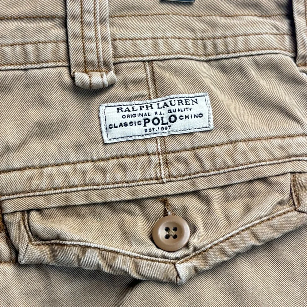 Polo Ralph Lauren Cargo Shorts Mens 38 Khaki Preppy Gorpcore Heritage Utility